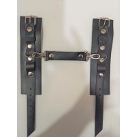 Преміум наручники із натуральної шкіри чорного кольору Easy Life BDSM Desire Soft Skin BDSM Desire