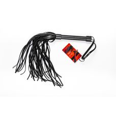 Батіг флоггер Easy Life BDSM Desire з натуральної шкіри чорний