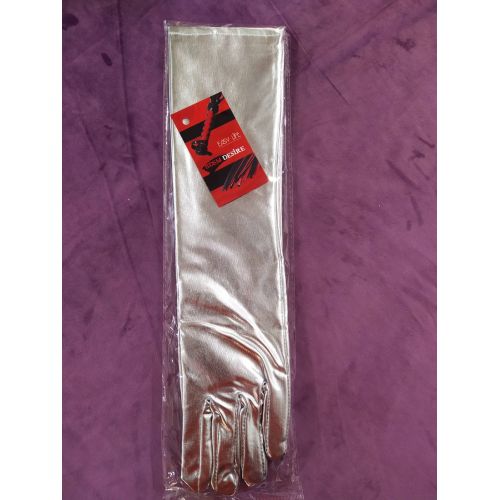 Перчатки для роскошной леди серебряные  S/L Easy Life BDSM Desire	
