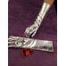 Перчатки для роскошной леди серебряные  S/L Easy Life BDSM Desire	
