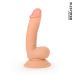 Фалоімітатор 12/3,5 см реалістичний на присоску тілесний PVC