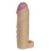 Насадка на член удлиняющая телесного цвета EGZO Ciberskin