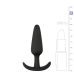 Анальна пробка із силікону чорна EasyToys Buttplug розмір S Анальна пробка із силікону чорна EasyToys Buttplug розмір S
