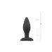 Анальна пробка силіконова чорна EasyToys довжина 140 мм