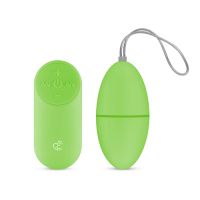 Виброяйцо вагинальное с дистанционным пультом управления зеленого цвета EasyToys