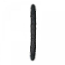 Фаллоимитатор двухсторонний черный EasyToys Silicone double end dildo