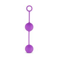 Вагинальные шарики со смещенным центром тяжести фиолетового цвета EasyToys Love Balls 