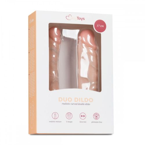 Двосторонній реалістичний фалоімітатор EasyToys Duo Dildo 17 см