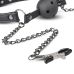 Кляп з кулькою в рот з зажимами на соски Open Ball Gag With Nipple Clamps Кляп з кулькою в рот з зажимами на соски Open Ball Gag With Nipple Clamps