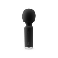 Вибромассажер Ванд в форме микрофона для стимуляции клитора силиконовый черный EasyToys