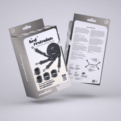 Набір універсальних фіксаторів під матрац чорний CRUSHIOUS