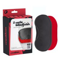 Набор из 2 масок для глаз чёрная и красная CRUSHIOUS 