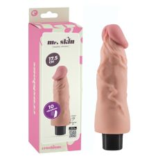 Вібратор реалістичний бежевий CRUSHIOUS Mr. Skin 10 режимів