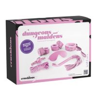 Комплект для БДСМ розовый на 8 предметов CRUSHIOUS Dungeons &amp; Maidens 