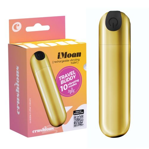 Кліторальна віброкуля золотиста CRUSHIOUS iMoan 10 режимів