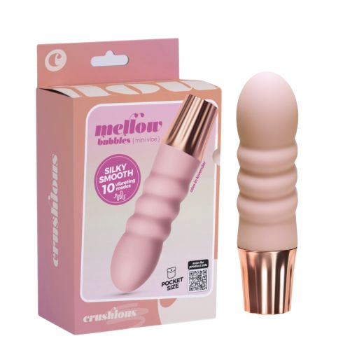 Міні-вібратор кліторальний рожевий Crushious Mellow Bubbles