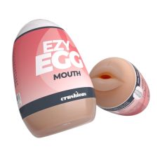 Мастурбатор в колбе яйцо рот реалистичный телесный CRUSHIOUS EZY EGG THE Mouth 