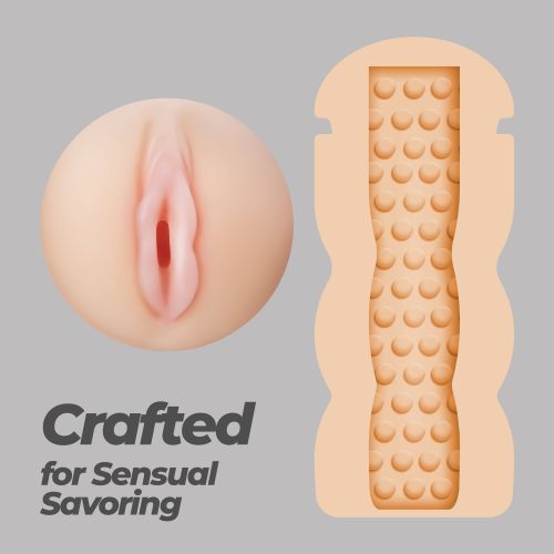 Мастурбатор вагіна у вигляді склянки кави з кришкою тілесний CRUSHIOUS FAPPUCINO