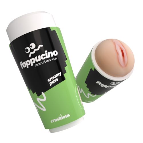Мастурбатор вагіна у вигляді склянки кави з кришкою тілесний CRUSHIOUS FAPPUCINO