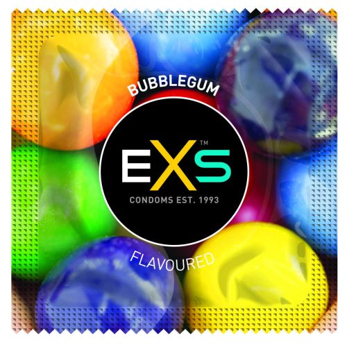 Презервативы длч оального секса со вкусом жвачки Бабблгам EXS по 1 шт