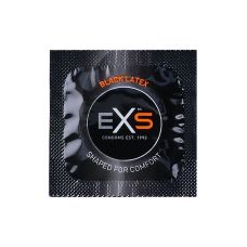 Презервативи анатомічні веганські чорного кольору Exs BLACK Latex 5 штук