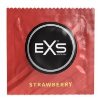 Презерватив веганские со вкусом клубничного мороженого EXS Flavoured Strawberry 5 штук