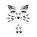 Стразы для украшения лица и тела в виде маски котенка черного цвета Leg Avenue Animal Rhinestone Stick On Jewels Стразы для украшения лица и тела в виде маски котенка черного цвета Leg Avenue Animal Rhinestone Stick On Jewels