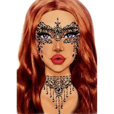 Маскарадная наклейка с драгоценностями для лица Leg Avenue Masquerade face jewels sticker размер Оne size

