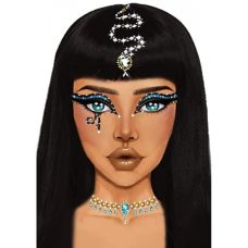 Украшения для лица и тела с драгоценностями Клеопатры Leg Avenue Cleopatra face jewels sticker Оne size
