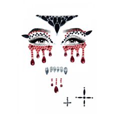 Маска вампира БДСМ из страз разного цвета Leg Avenue Vampire Rhinestone Stick On Jewels 