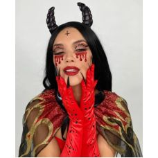 Маска вампіра БДСМ із страз різного кольору Leg Avenue Vampire Rhinestone Stick On Jewels