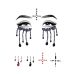 Маска из страз для Хэллоуина черного цвета Leg Avenue Possessed face jewels sticker  Маска из страз для Хэллоуина черного цвета Leg Avenue Possessed face jewels sticker