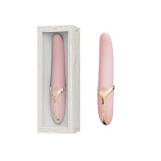 Вібратор універсальний з функцією нагрівання та імітацією лизання язичка рожевий Zalo Eve Sakura