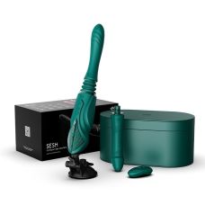 Премиальная смарт секс машина с функцией подогрева зеленая ZALO SESH 