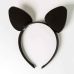 Ободок c ушками для ролевых игр Игривая Кошечка черный