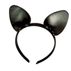 Ободок c ушками для ролевых игр Игривая Кошечка черный
