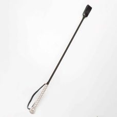 Стек чёрный Leather Crystal Diamonds