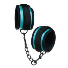 Наручники из искуственной кожи бирюзовые Loveshop Luxury Fetish CUFFS