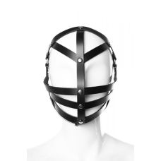 Маска для ролевых игр Loveshop натуральная кожа ручная работа модель Grid 3
