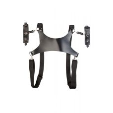 Бондаж для фиксации тела кожаный черный Loveshop holder2