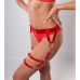 Сексуальні підтяжки для панчіх ручної роботи червоного кольору Loveshop