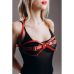 Еротичний бюстгальтер з метеликом чорного кольору ручної роботи Loveshop модель LB 1