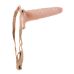 Фаллопротез поясний тілесного кольору EGZO MAD FH02