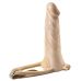 Фаллопротез поясний тілесного кольору EGZO MAD FH09