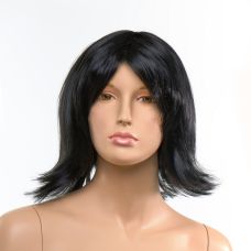 Парик каре с челкой черный Fetish Hair