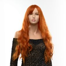 Перука з чубчиком рудий з довгим хвилястим волоссям Fetish Hair