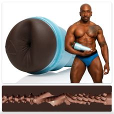 Мастурбатор в колбе анус из киберкожи порноактрера Max Konnor черного цвета Fleshlight