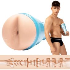 Мастурбатор в колбе анус порноактрера Рено Голд  бежевого цвета Fleshlight