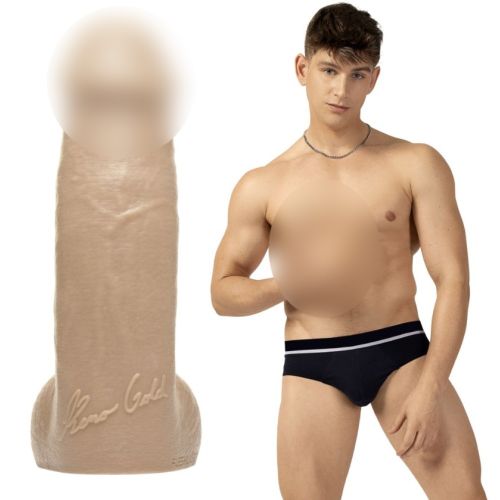 Фалоімітатор реалістичний порноактора Reno Gold бежевого кольору Fleshlight Fleshjack