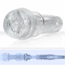 Мастурбатор в колбе анус из киберкожи прозрачного цвета Fleshlight Ice Butt Crystal